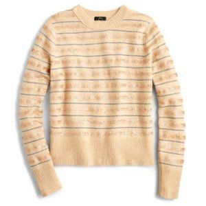 J. Crew Sequin Striped Sweater in Supersoft Yarn XXS